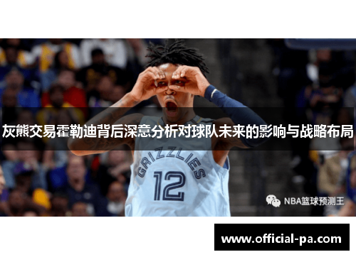 灰熊交易霍勒迪背后深意分析对球队未来的影响与战略布局