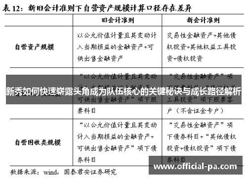 新秀如何快速崭露头角成为队伍核心的关键秘诀与成长路径解析 新秀如何快速崭露头角成为队伍核心的关键秘诀与成长路径解析